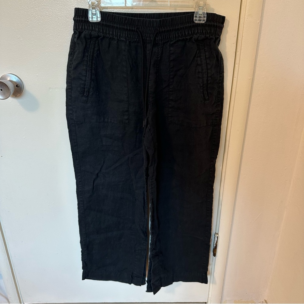 Athleta Black Linen Pants